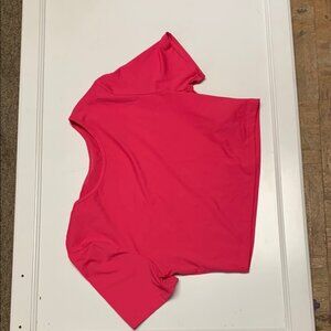 Vibrant Pink Cropped T-Shirt
